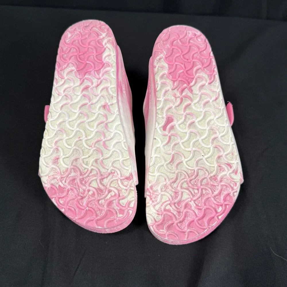 Birkenstock Arizona EVA Youth Sandals Candy Pink White Marble Slides Size 32